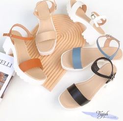 Sandal 6P bánh mì gót mũi - Thời Trang Nữ Tigish - Cơ Sở Sản Xuất Giày Dép Thời Trang Nữ Tigish